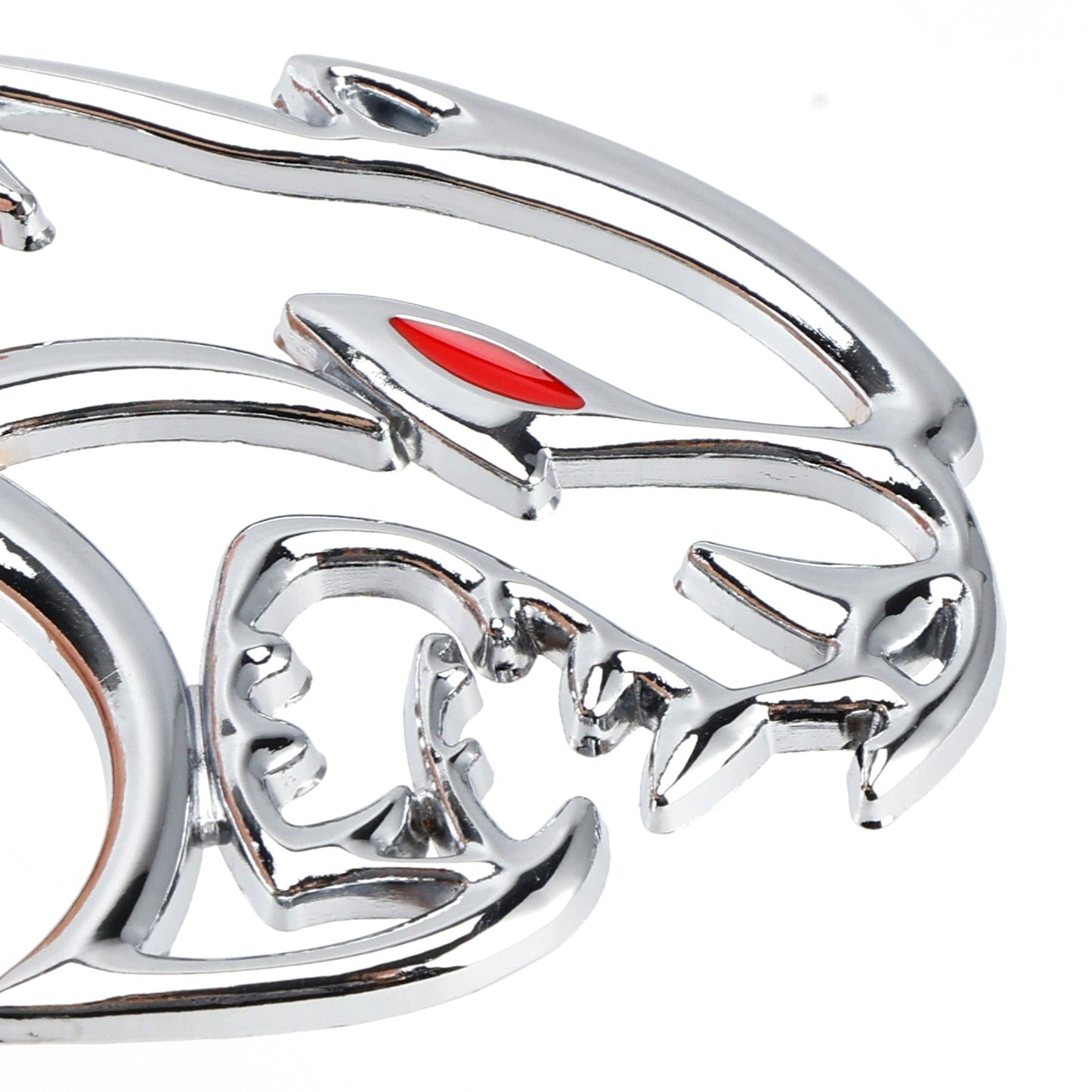 2x Hellcat Fender Side Emblem Badge Decal for SRT Hellcat Silver