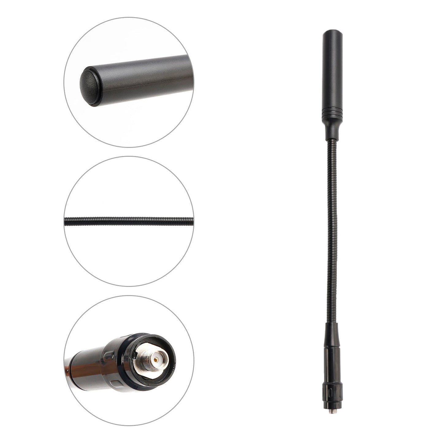 30CM Radio Gooseneck Antenna Gain CS Tactical Antenna for TK-370 LT-3288 PX-777