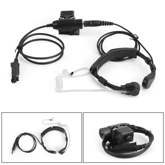 Throat Mic Headset Air Tube Fit for BaoFeng BF-A58 BF9700 BF-S56 BF-UV9Rplus