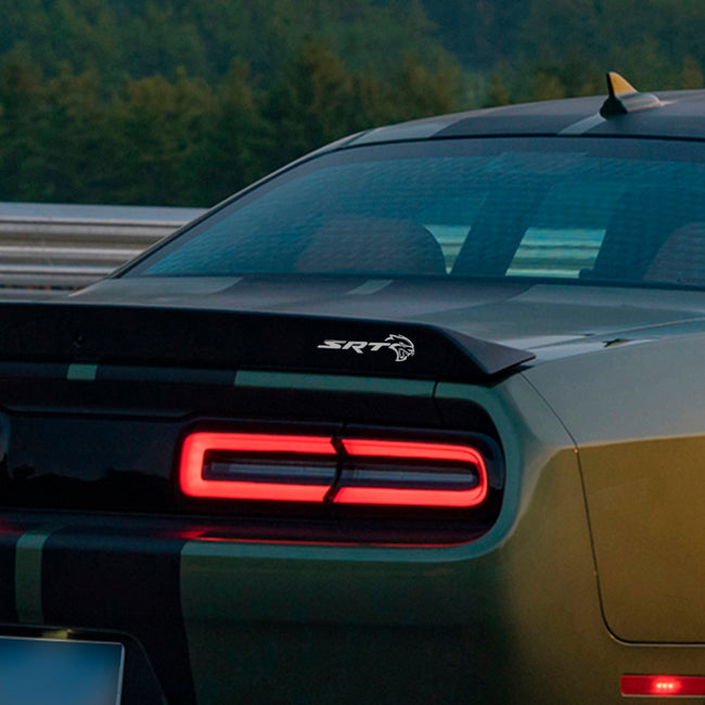 Rear Tailgate SRT Hellcat Decal Emblem for Challenger Trunk Lid Badge