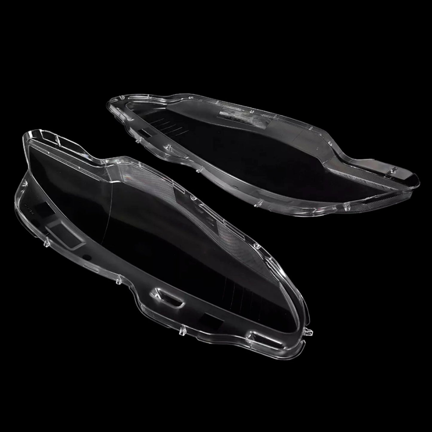 2010-2019 Jaguar XJ XJL Pair Front Headlight Lens Cover Shell Clear