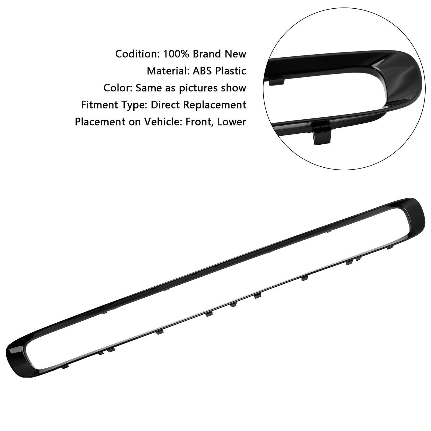 2016-2021 Mini Cooper Base Front Bumper Lower Grill Trim 51117355238 MC1044103