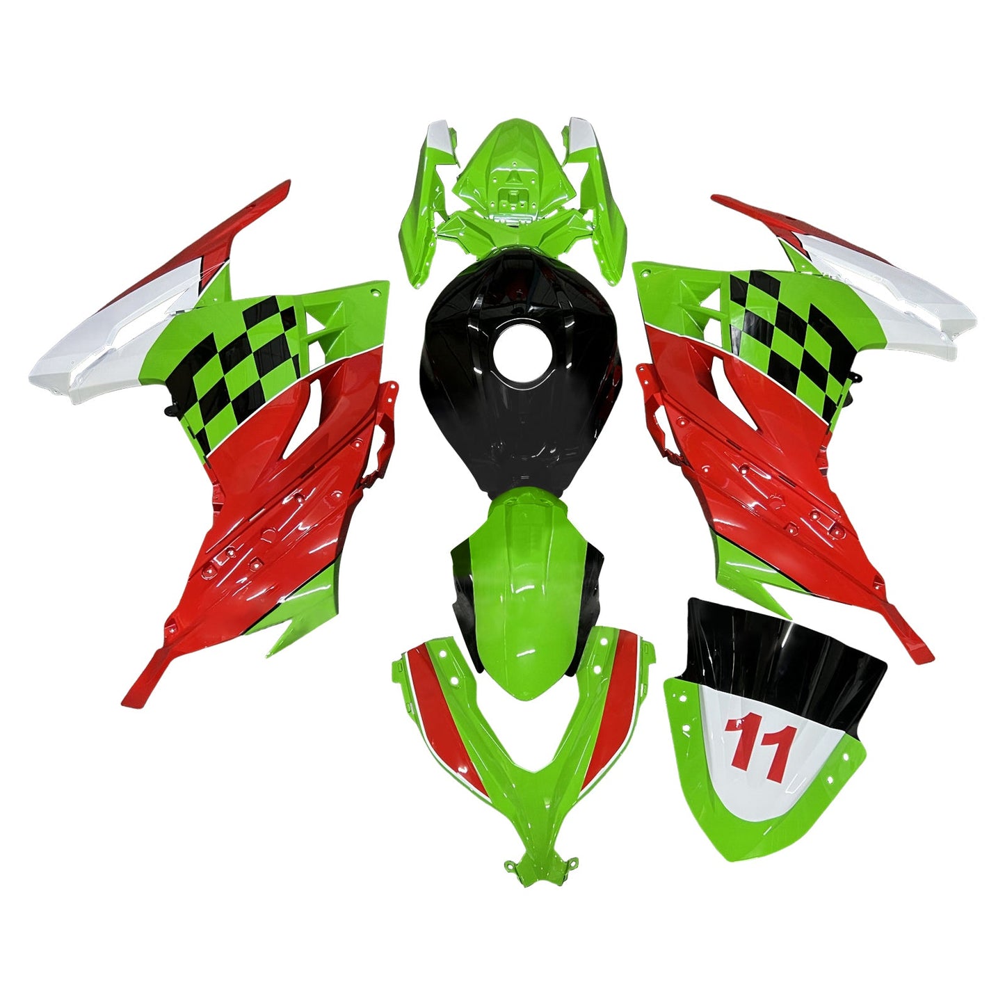 Injection Fairing Kit Bodywork Plastic ABS fit For Kawasaki EX300 Ninja300 2013-2024