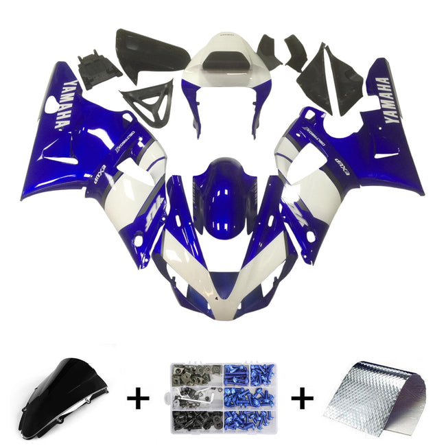 2000-2001 Yamaha YZF 1000 R1 Injection Fairing Kit Bodywork Plastic ABS