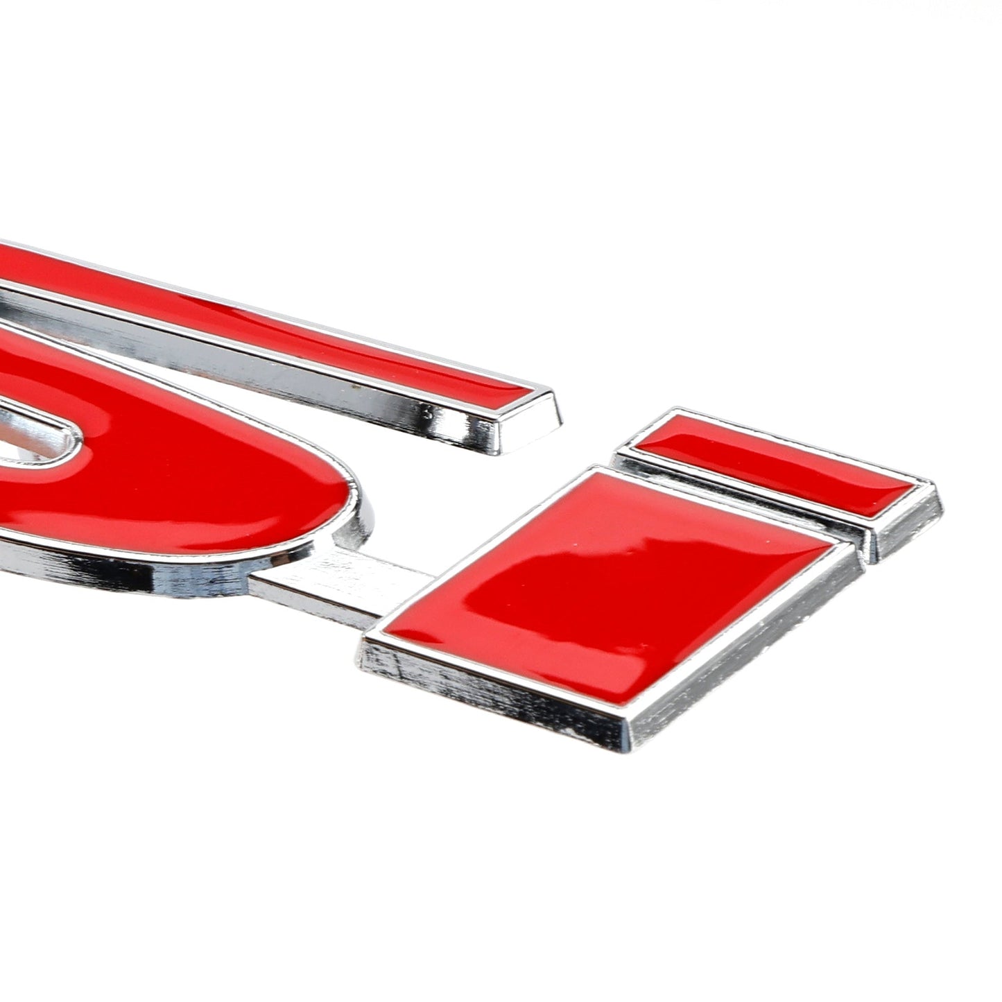 Si Front Grille Emblem Decal Badge for Honda red-silver