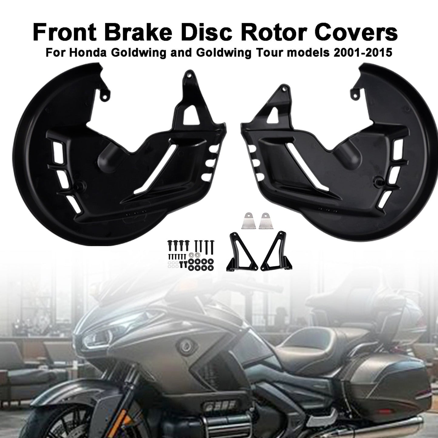 2001-2014 For Honda Goldwing GL1800 Front Brake Disc Rotor Covers
