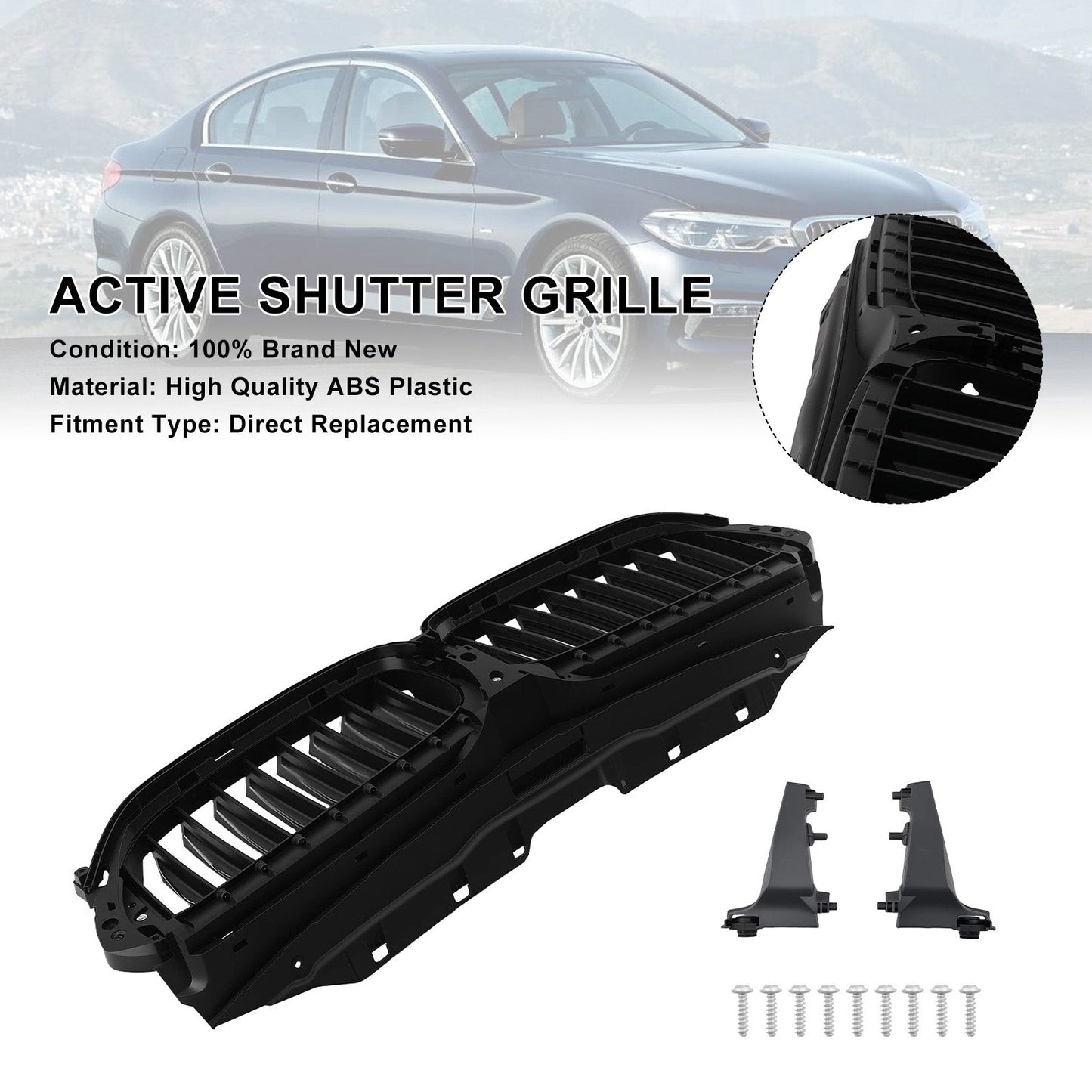 2017-2020 Fit BMW G30 G31 Front Active Grill Shutter 51747497279 51137497281