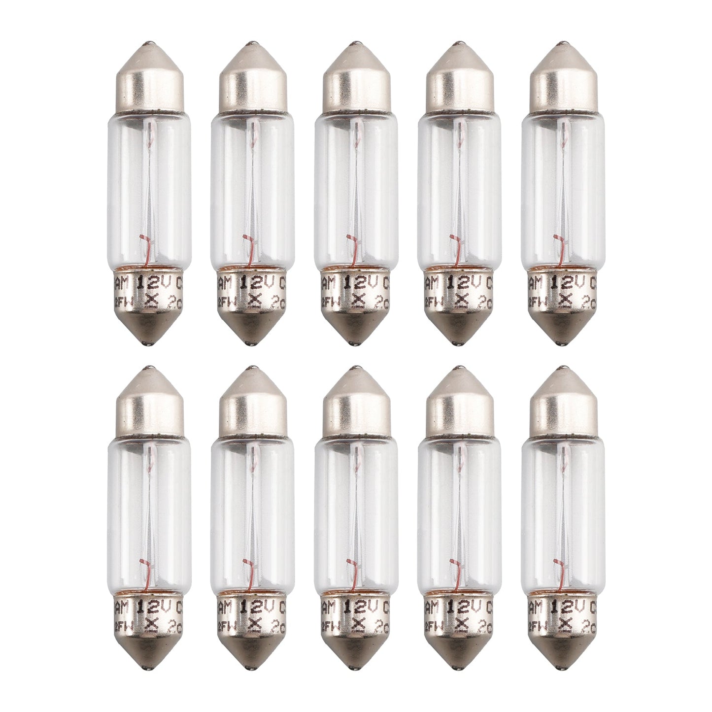 10PCS Car Light Tubular Lamp bulb C5W SV8.5 36MM 6418 12V 5W For OSRAM
