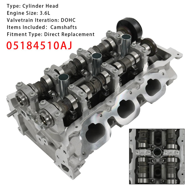 Brand New Right Side Cylinder Head 05184510AJ For Dodge Chrysler Jeep 3.6L