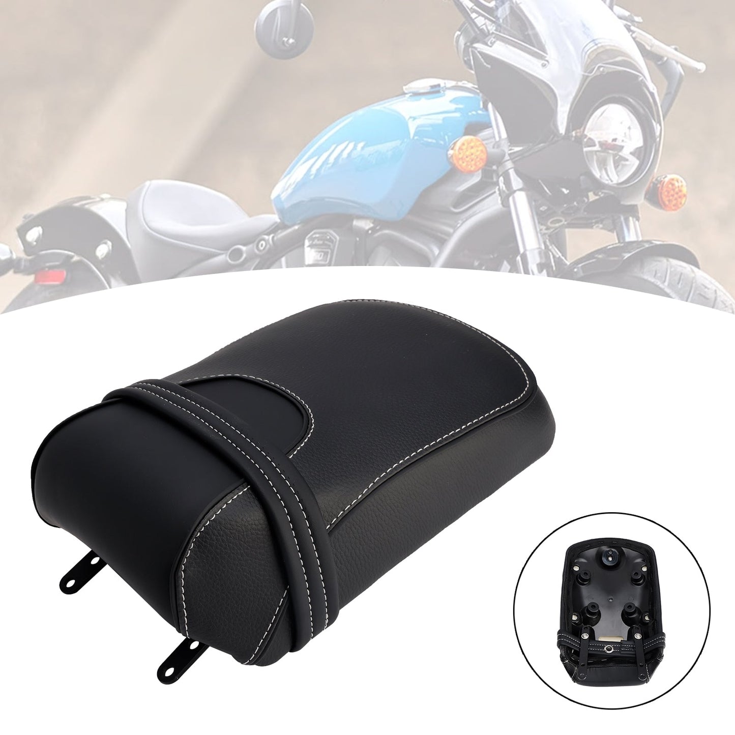 2025 For Indian Scout Classic Rear Seat Passenger Cushion Flat Black
