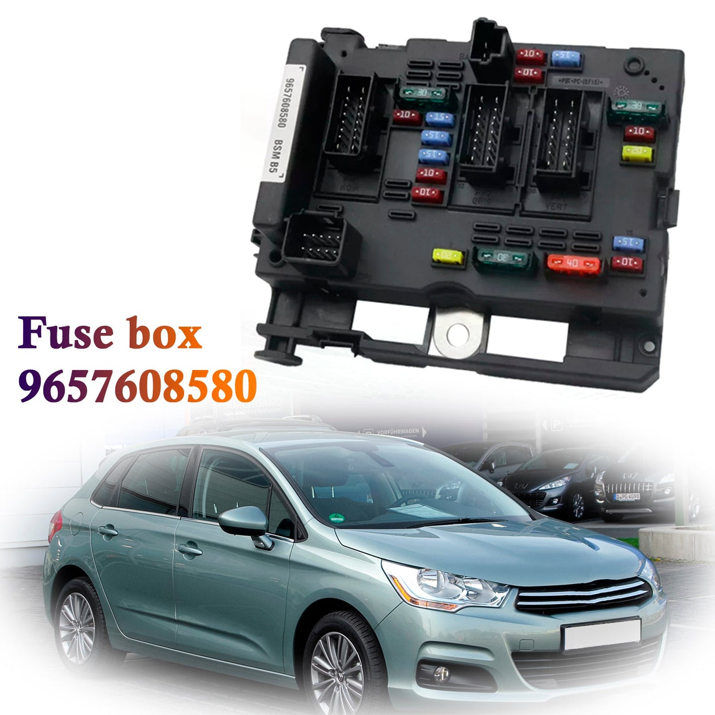 2002-2014 PEUGEOT 807 2.0 16V 2.0 HDI 2.2 16V 2.2 HDI 3.0 V6 Fuse Box Module BSM 9657608580