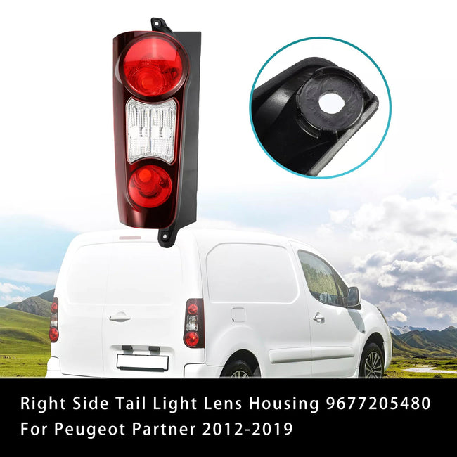 Right Side Tail Light Lens Housing 9677205480 For Peugeot Partner 2012-2019