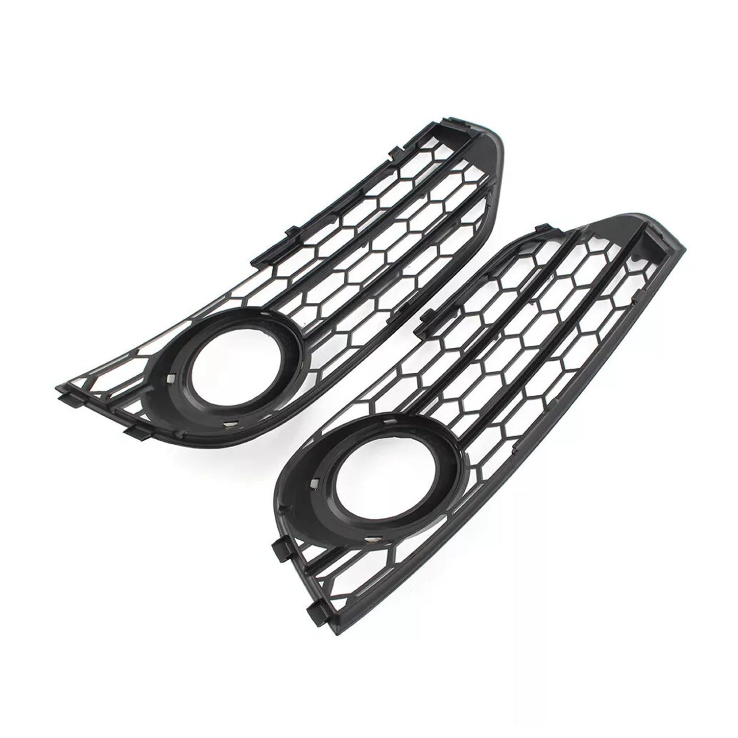 2010-2015 Audi A4 Allroad B8 Front Bumper Honeycomb Fog Grille Cover Black