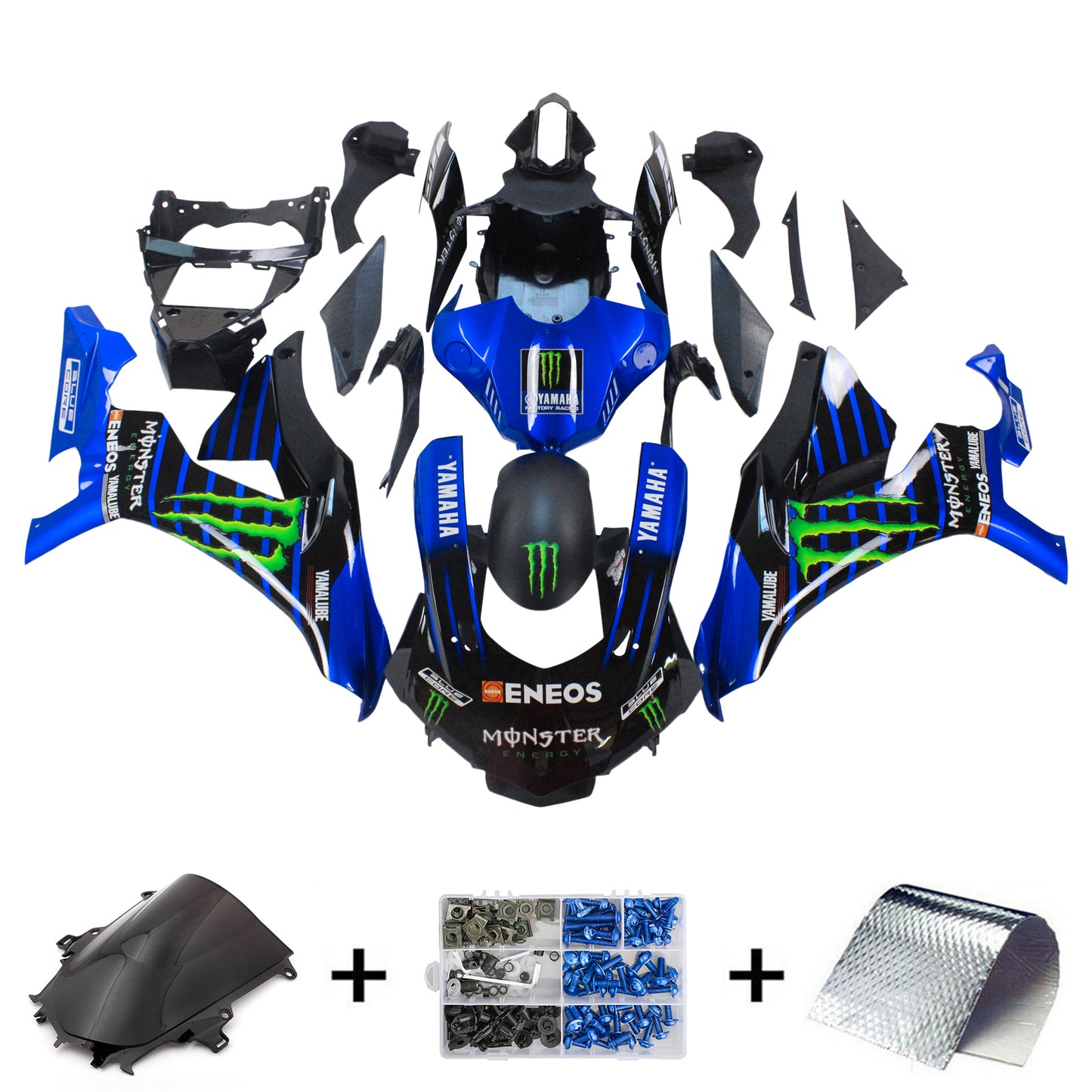 2015-2019 Yamaha YZF 1000 R1 Injection Fairing Kit Bodywork Plastic ABS