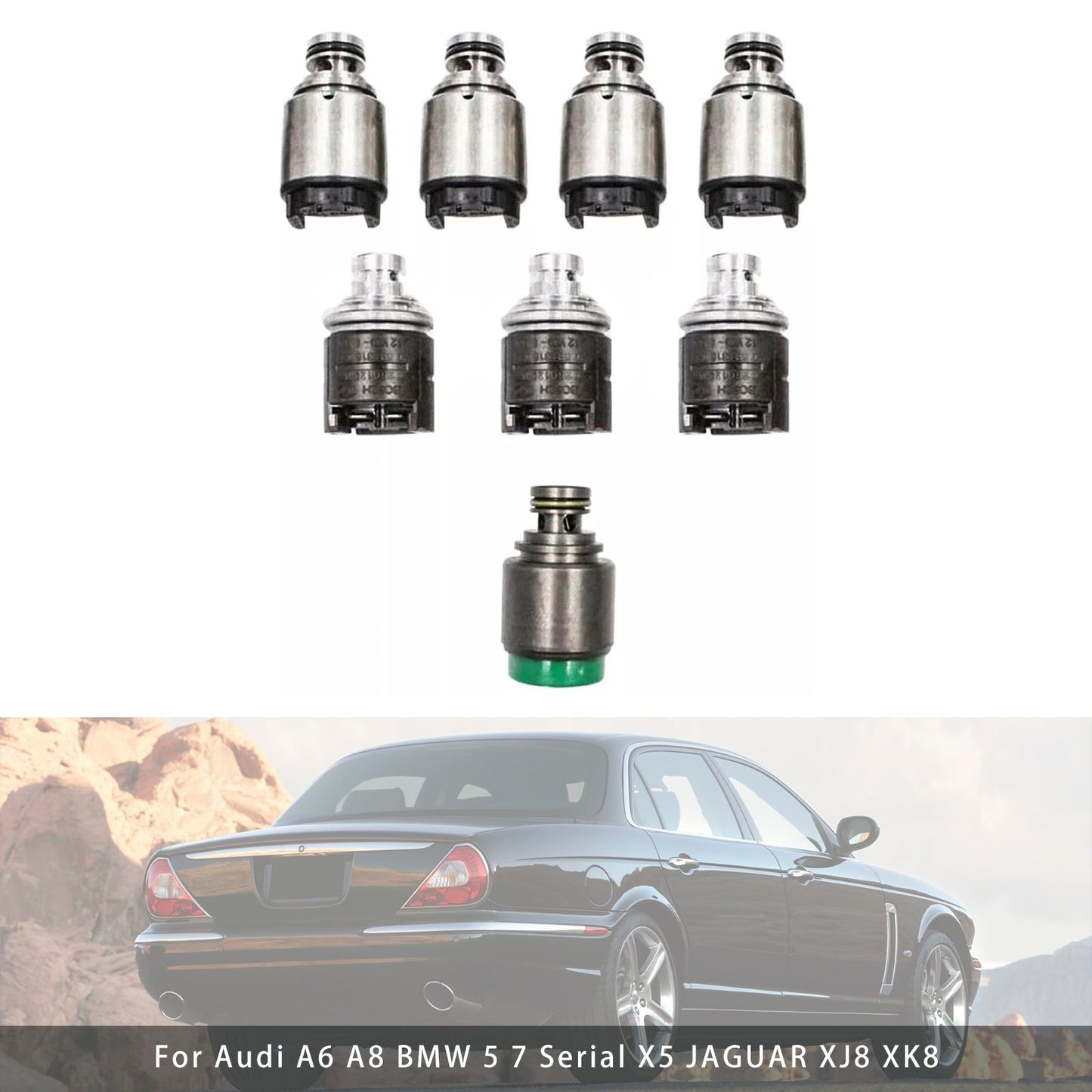 1997-2002 JAGUAR XK8 V8 4.0L 5HP24 Transmission Solenoid Set 5HP24 5HP24A