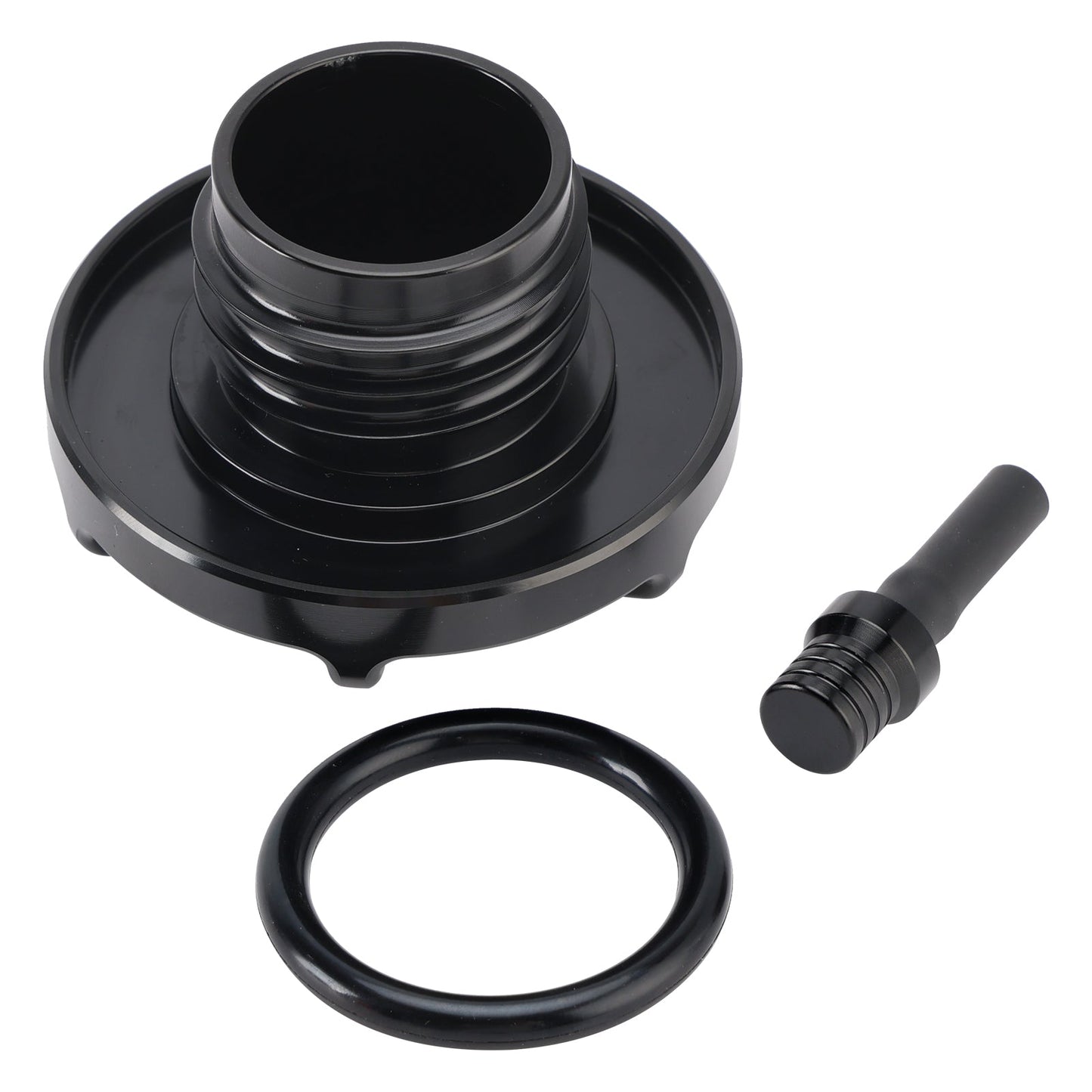 Aluminum Fuel Petrol Gas Cap with Vent Hose For Softail Low Rider S ST Touring