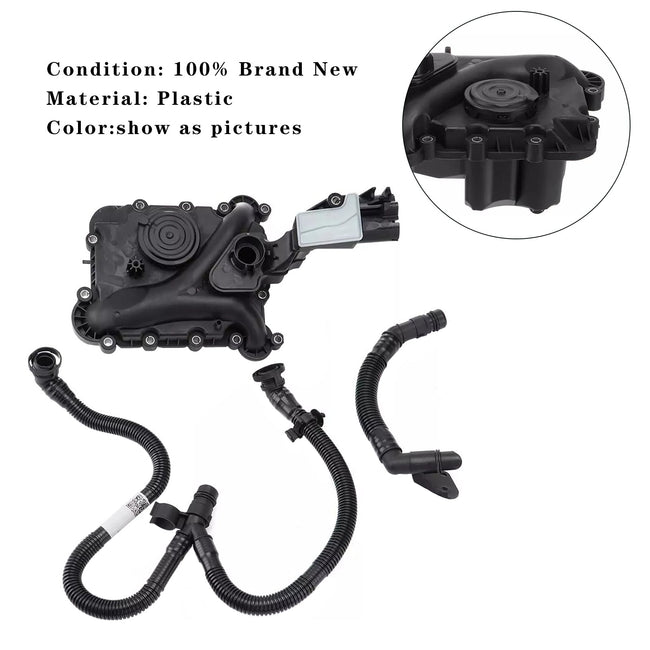 2008-2015 A4 B8 (8K2) S4 quattro Oil Separator PCV Valve Vent Trim & Hose Tube 06E103547S