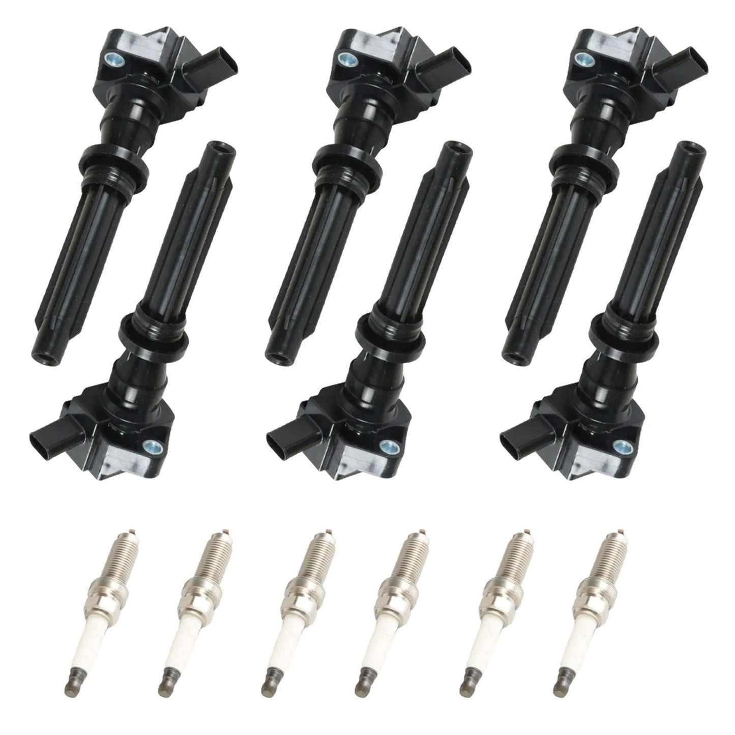 UF730 For Land Rover Range Rover Velar V6 3.0L GAS 2018-2020 6 Ignition Coils Spark Plugs