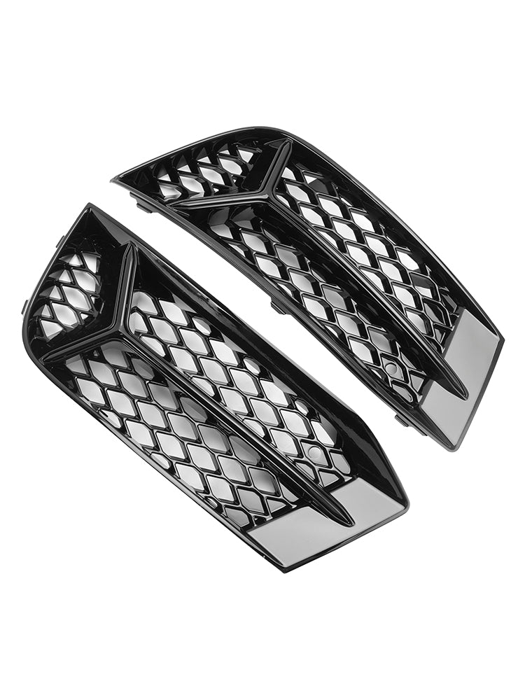 2017-2020 Audi A3 Front Bumper Grill Fog Light Cover Lamp Frame Trim Fit