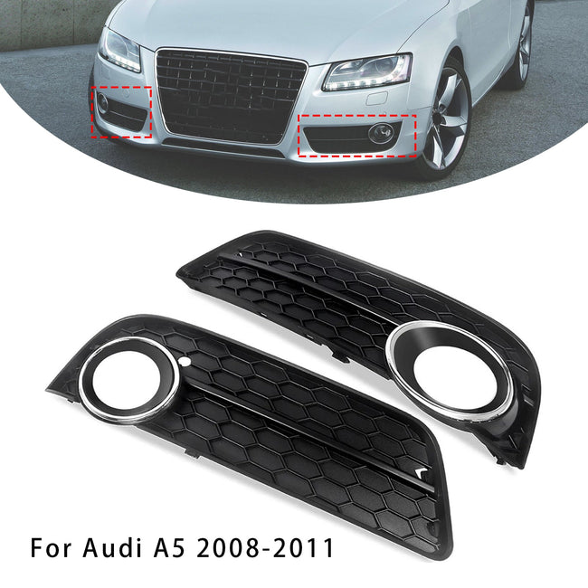 2008-2011 Audi A5 A Pair Of Car Fog Lamp Grilles 8T0 807 682 8T0 807 681