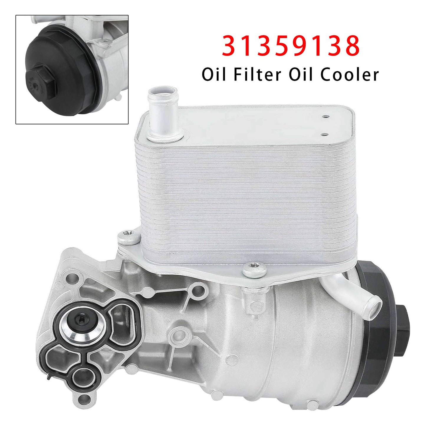 2010-2014 For Volvo XC90 L6 3.2L Naturally Aspirated Oil Filter Housing Oil Cooler 31359138