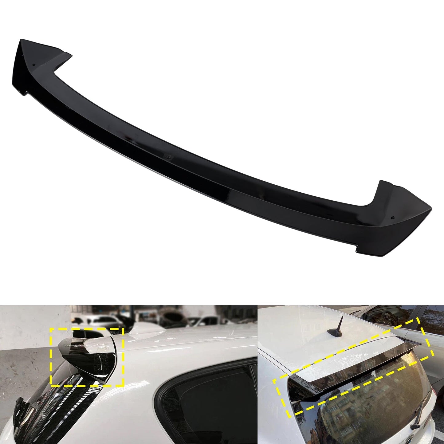 2004-2011 BMW 1 Series E81 E87 Gloss Black Rear Roof Spoiler Trunk Wing