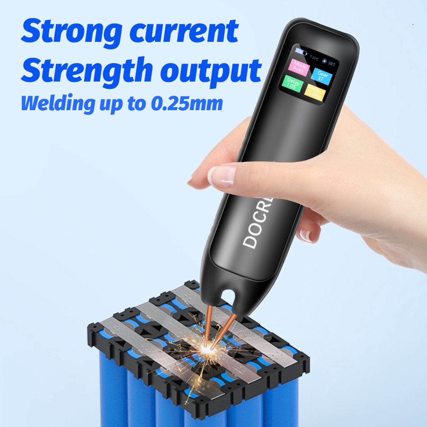 DIY Portable Mini Portable Spot Welder Battery Welding Tool 99 Gears Adjustable