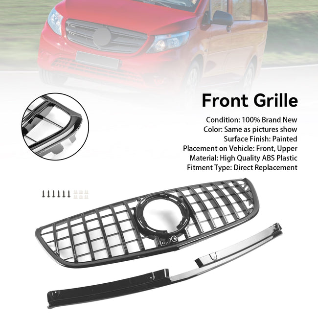 2020-2023 Facelift Mercedes benz vito W447 Black Front Grille Grill