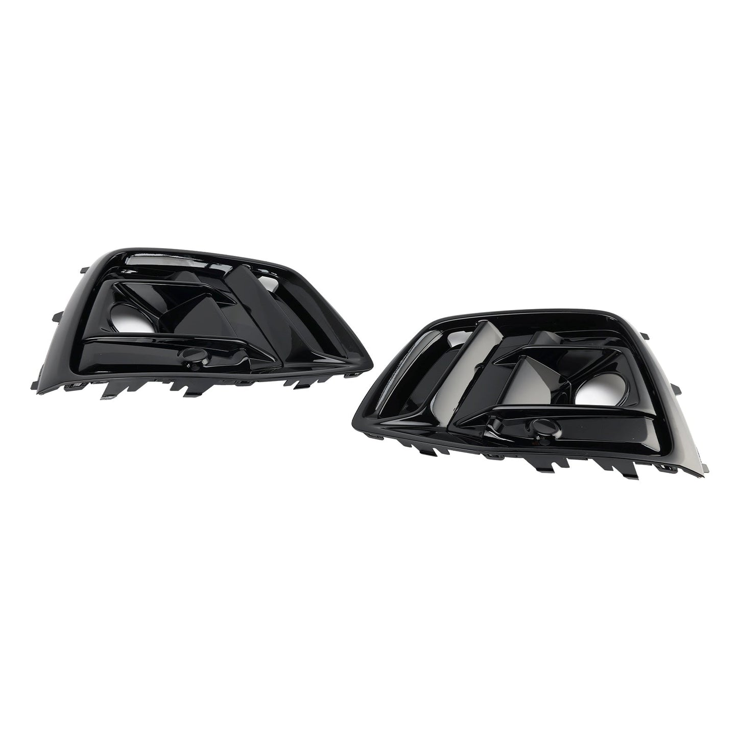2021-2025 Audi Q5 SQ5 S-Line Black Front Fog Lamp Grille Grill Cover