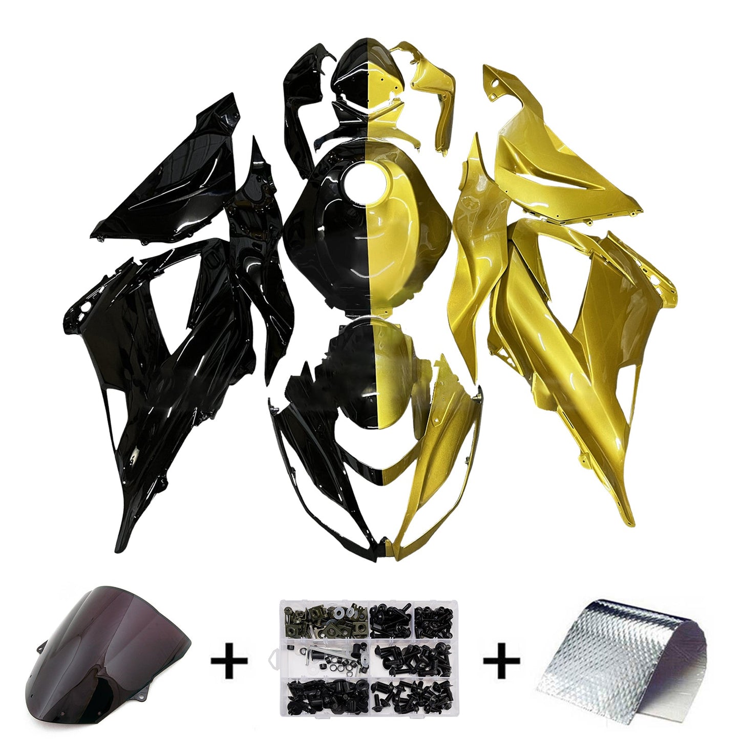 Injection Fairing Kit Bodywork Plastic ABS fit For Kawasaki ZX6R 636 2013-2018
