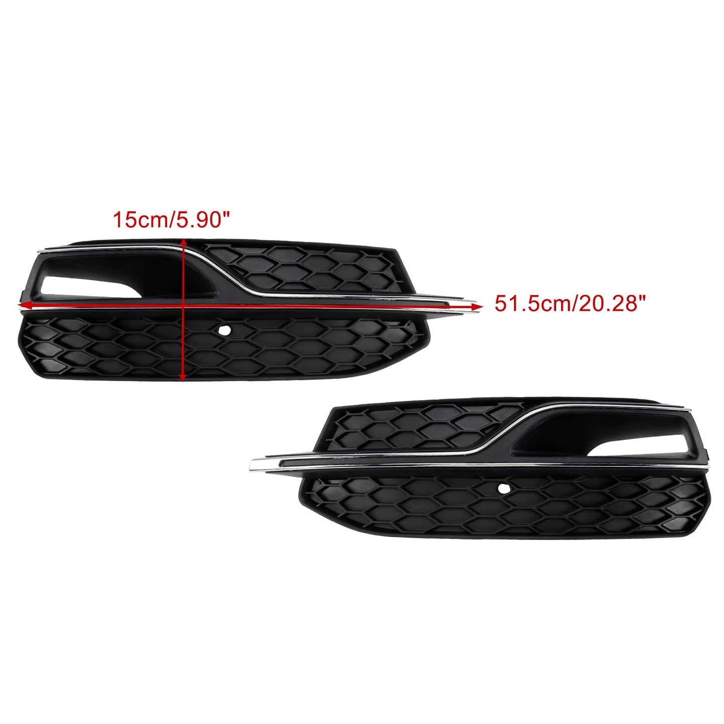 2013-2016 AUDI A3 S3 S-Line Front Lower Fog Light Cover Grill Grille