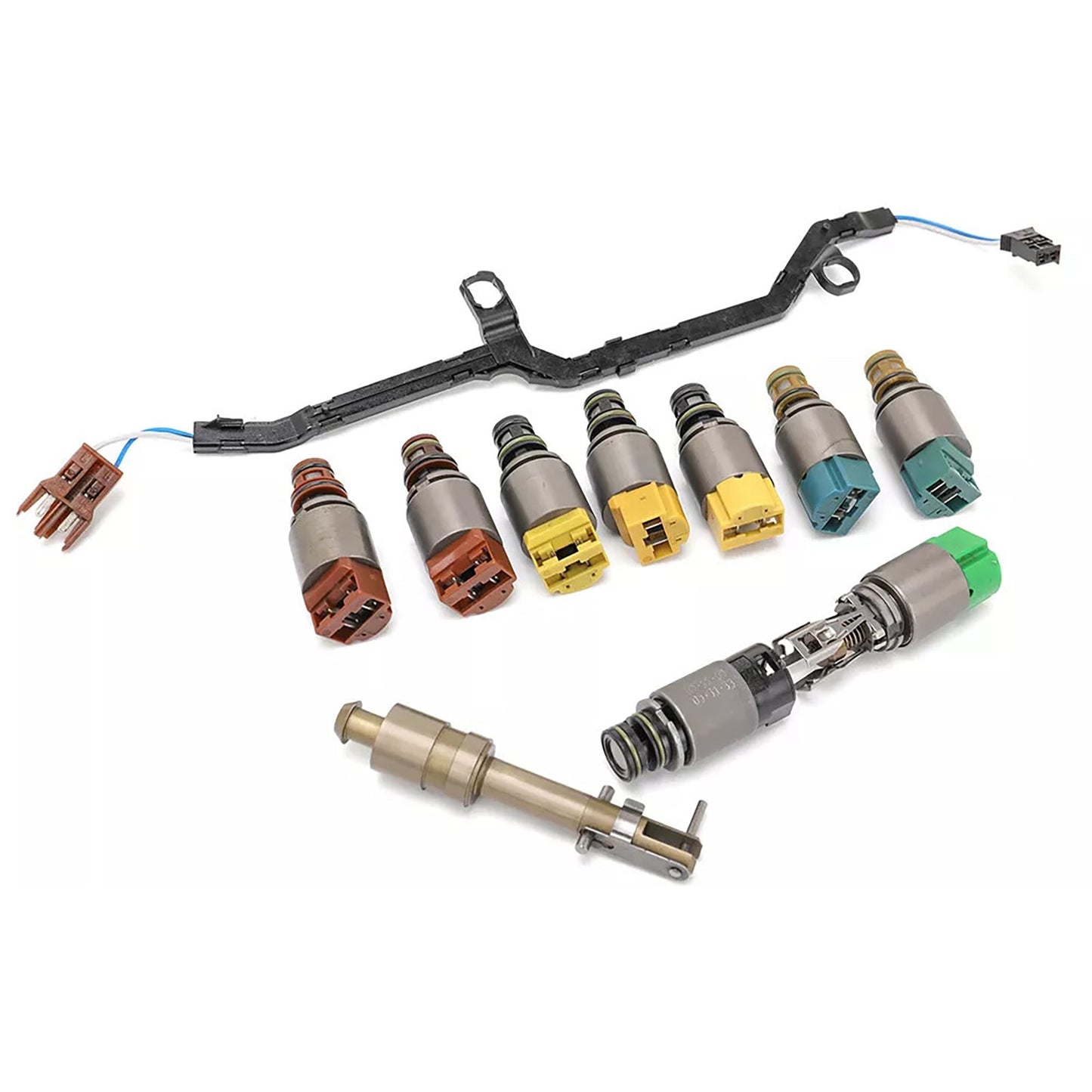 2011-2012 BMW 740i 3.0 L6 F01 6HP28 Transmission Valve Body Repair Solenoid Kit 1068298047