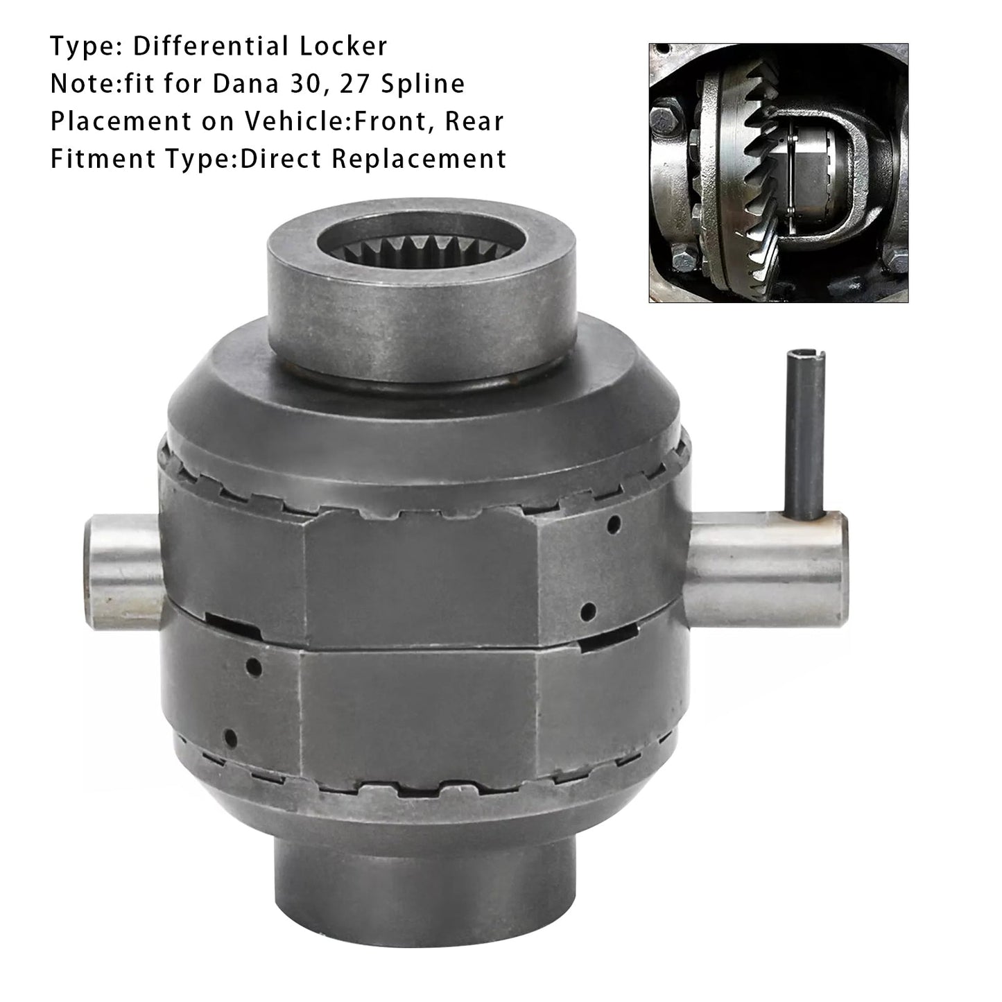 1984-2001 Jeep Cherokee Front fit Dana 30, 27 Spline Front Differential Locker SLD3027