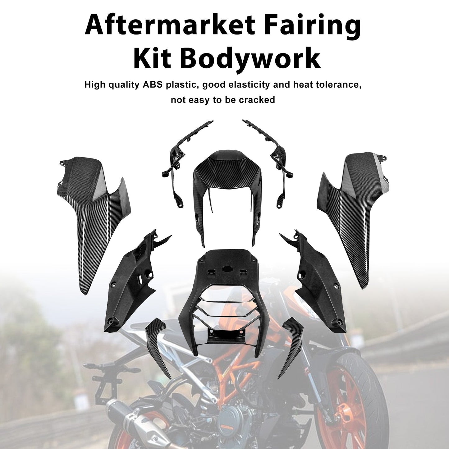 Injection Bodywork Fairing Kit for 390 DUKE 2017-2023