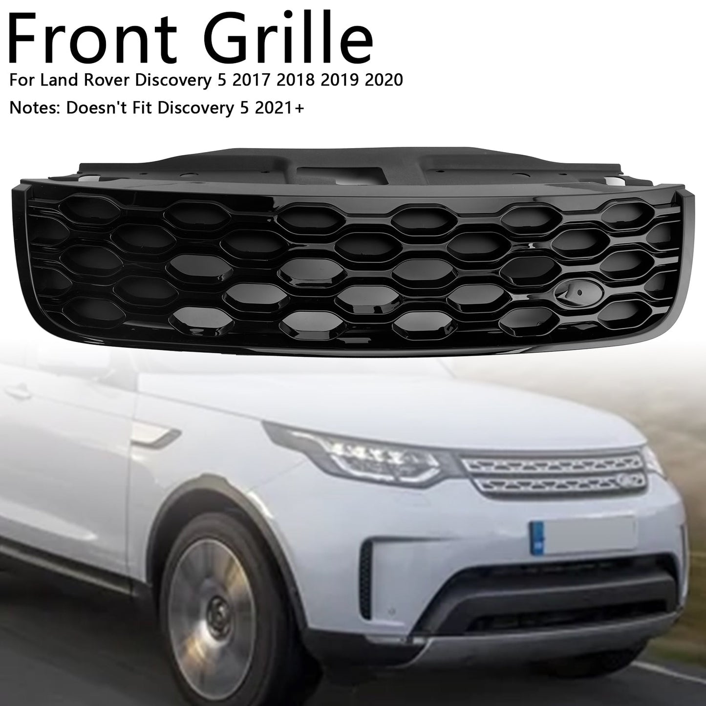 2017-2020 Land Rover Discovery 5 L462 Front Bumper Grill Grille Black