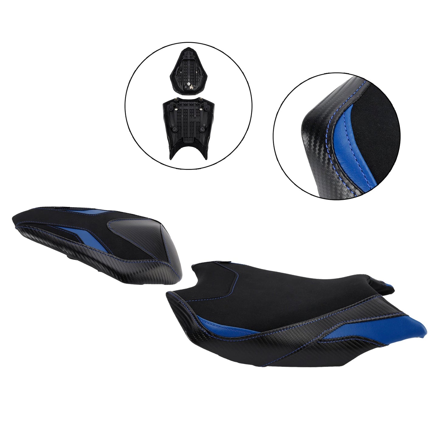 2017-2024 2023 For Honda Cbr250Rr Front&Rear Raider Passenger Cushion Kit Blue