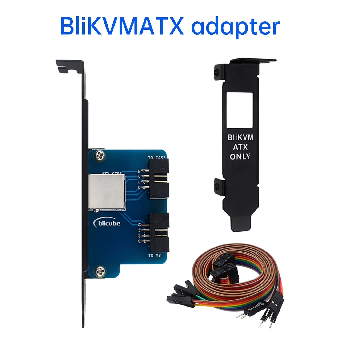 BliKVMv4 Accessories BliKVM ATX Adapter Board Short Bracket 8Pin Dupont Line