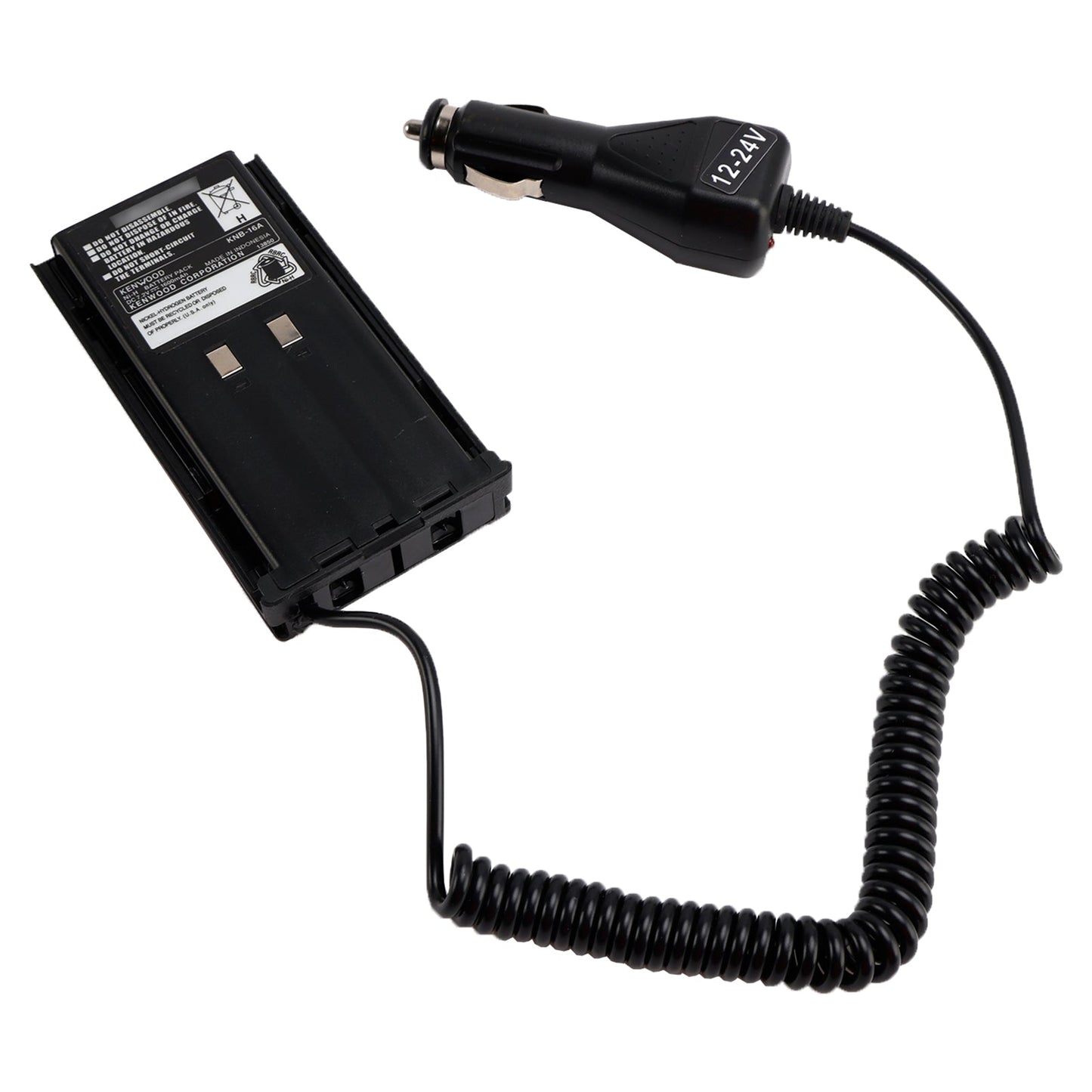 Car Charger Battery Eliminator Adapter For TK-480 TK-385 TK-280 TK-290 TK-380