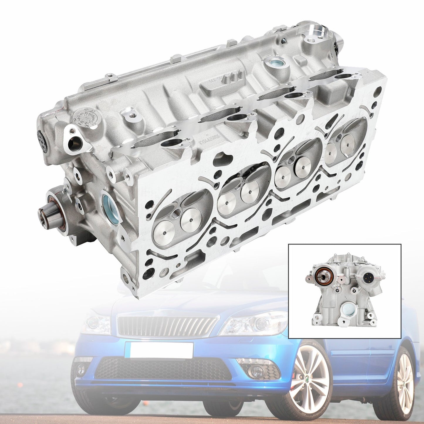 2007-2009 Audi A4 Cabriolet (B7, 8EH) 2.0 TFSI BWE BWT Cylinder Head Assembly 06D103351D