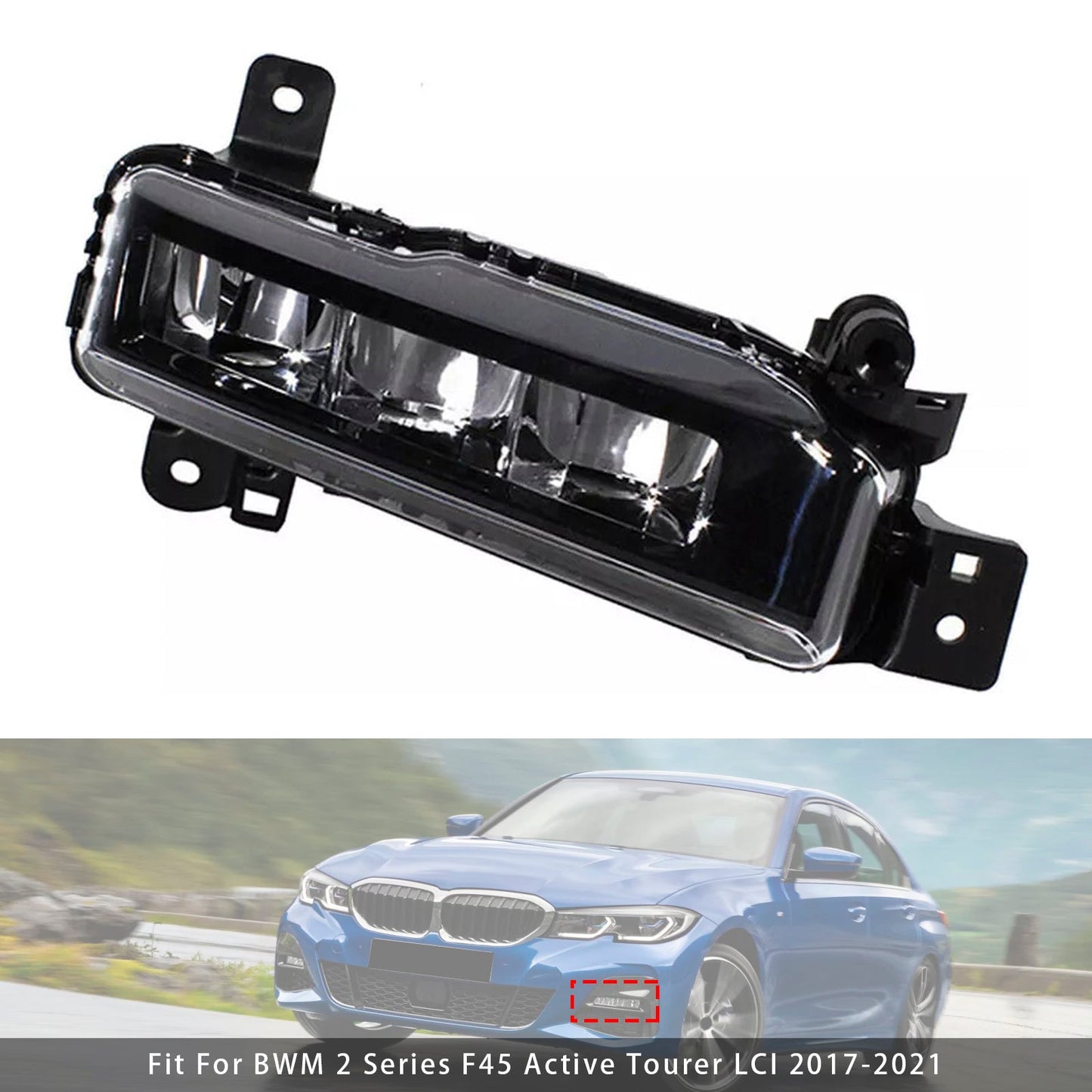 1 Pcs LED Front Left Fog Light For BMW G20 G21 X1 F48 LCI F45 F46 63178089525