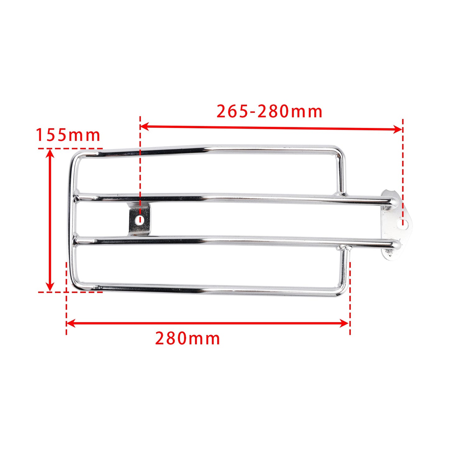 REAR LUGGAGE RACK SOLORACK CHROME FOR SPORTSTER XL883 XL1200 1985-2003