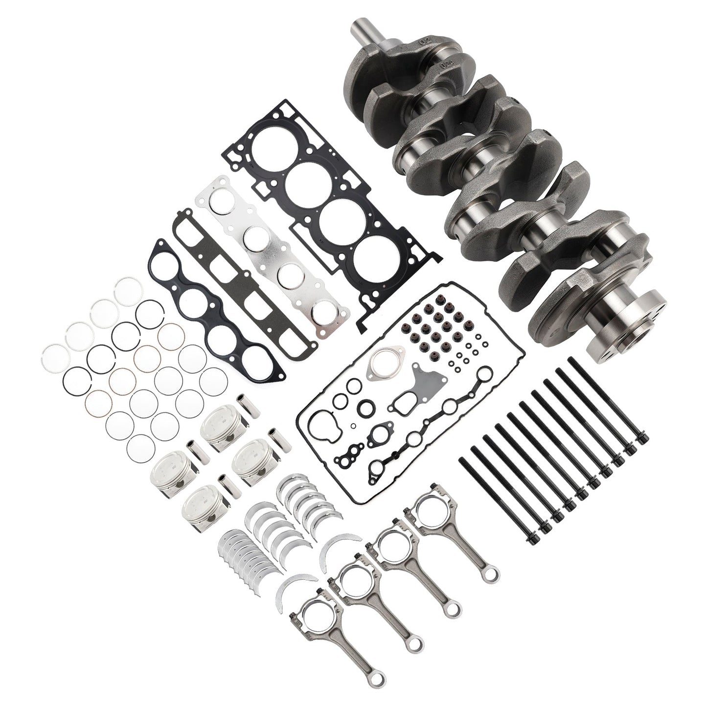 2013-2023 Hyundai iload TQ Cargo 2.5 CRDi RWD Diesel 2.5L G4KG 2.4L Engine Overhaul Rebuilding Kit w/Crankshaft Con Rods