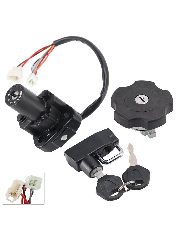 IGNITION KEY SWITCH FEUL CAP HELMET LOCK SET FOR YAMAHA XT600E XT500E 1996-2002