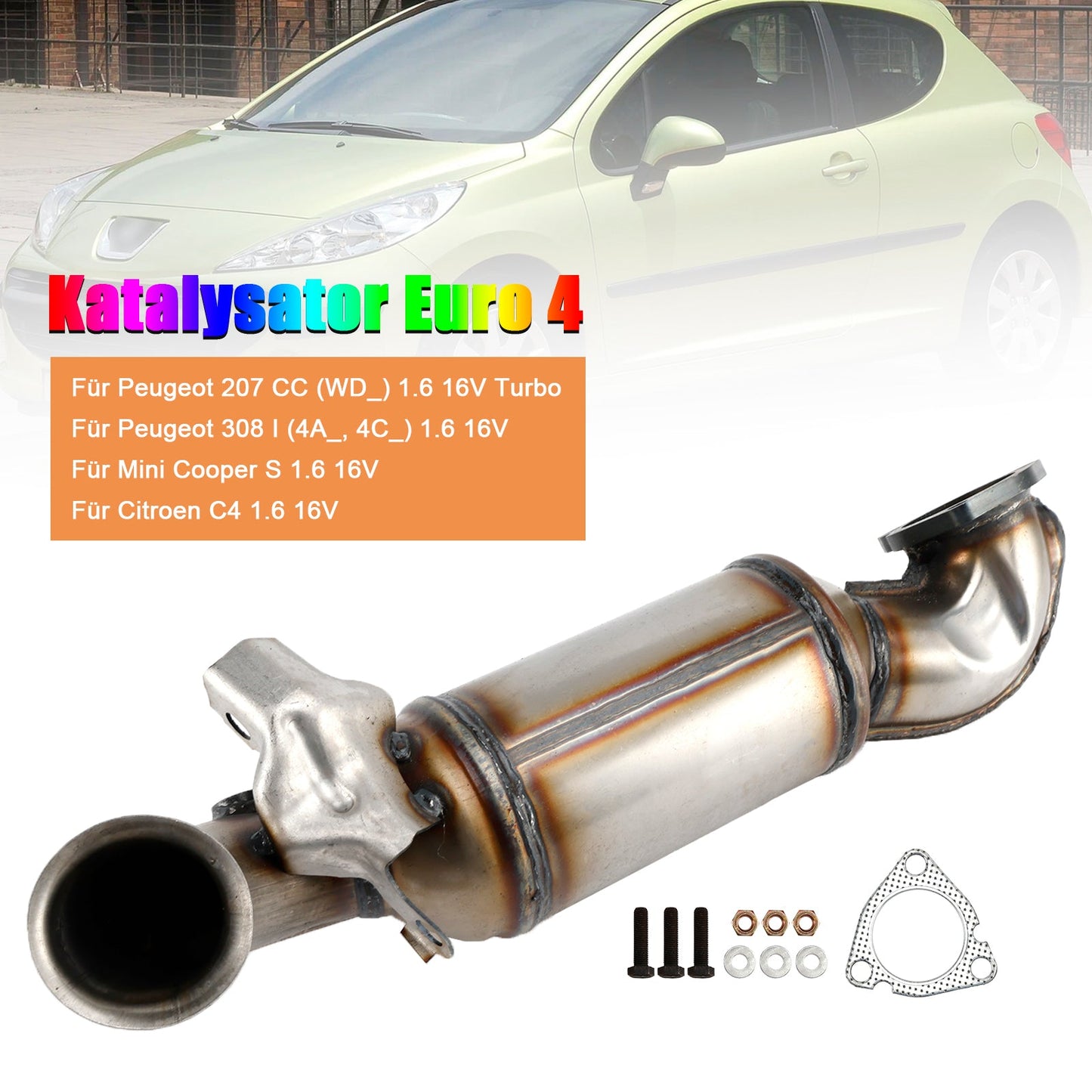 Citroen C4 1.6 16V Catalytic Converter 1706F6 18307587713