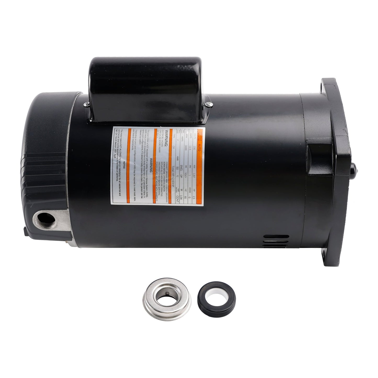 B2840 B840 2.5HP 230V Pool Pump Motor 56Y Frame Square Flange
