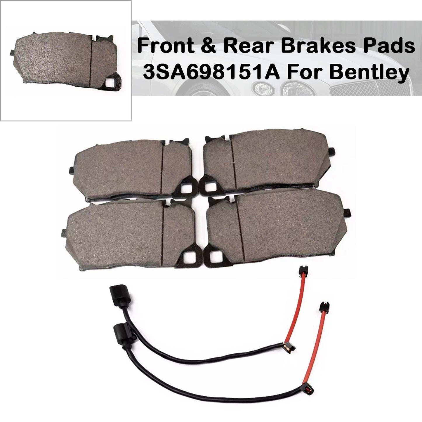 2018-2021 Bentley Continental Gt Gtc Front Brake Pads 3SA698151A