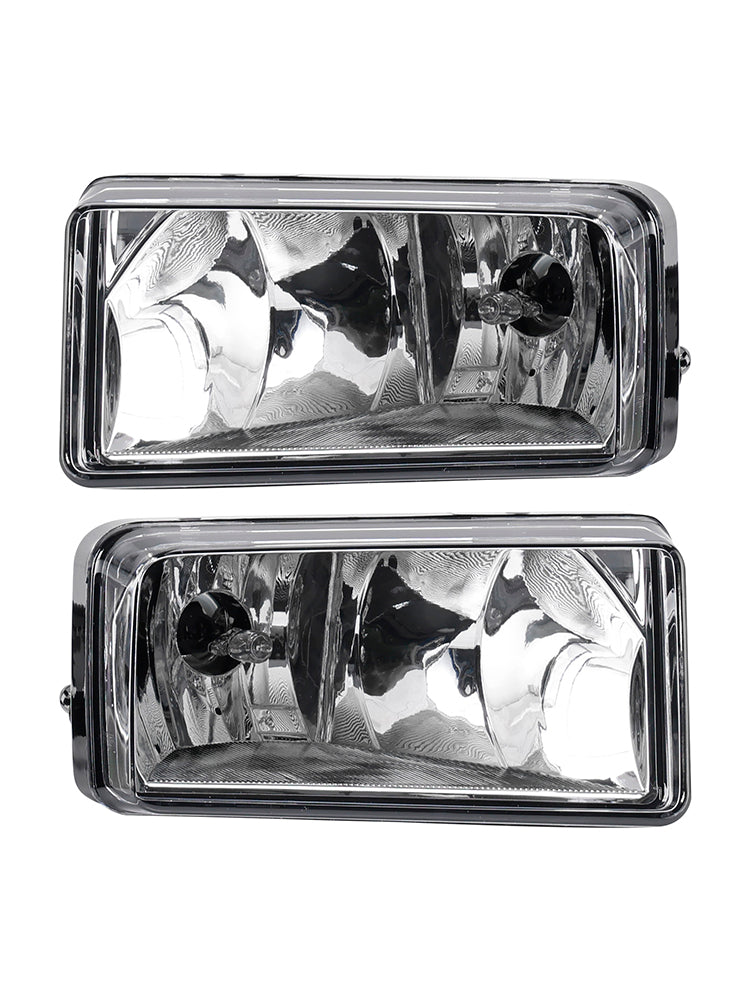 Pair Front Fog Light Lamps With Bulbs For Chevy Silverado 2007-2013 Clear Lens