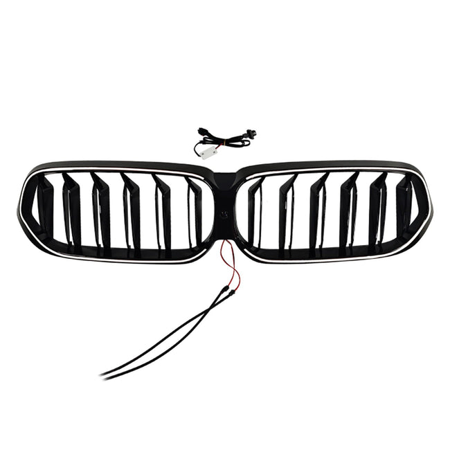 2020-2025 Fit BMW 6 Series G32 Double Slat Black Front Kidney Grille Grill