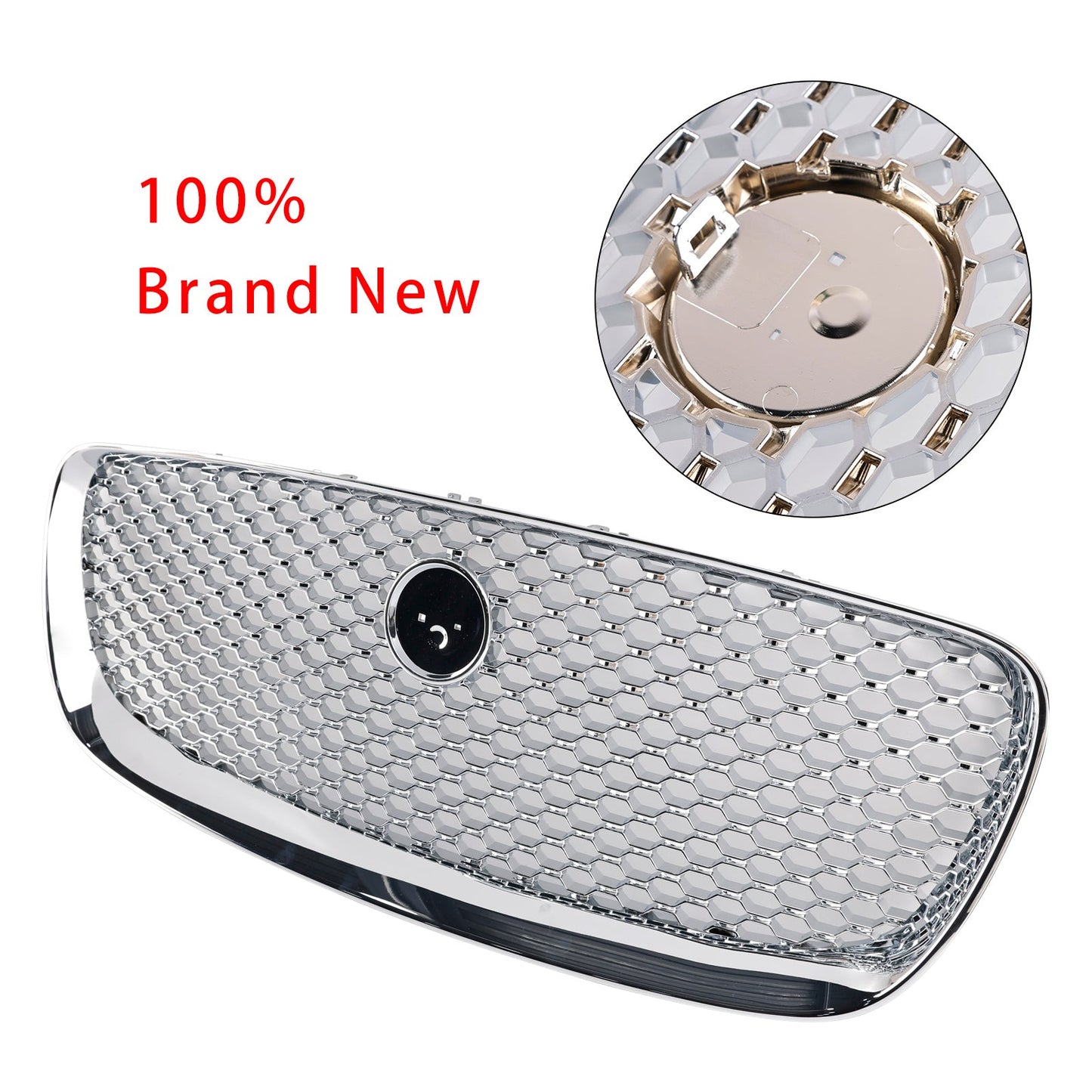 Chrome Front Bumper Grill Grille Fit JAGUAR F-PACE X761 2016-2020