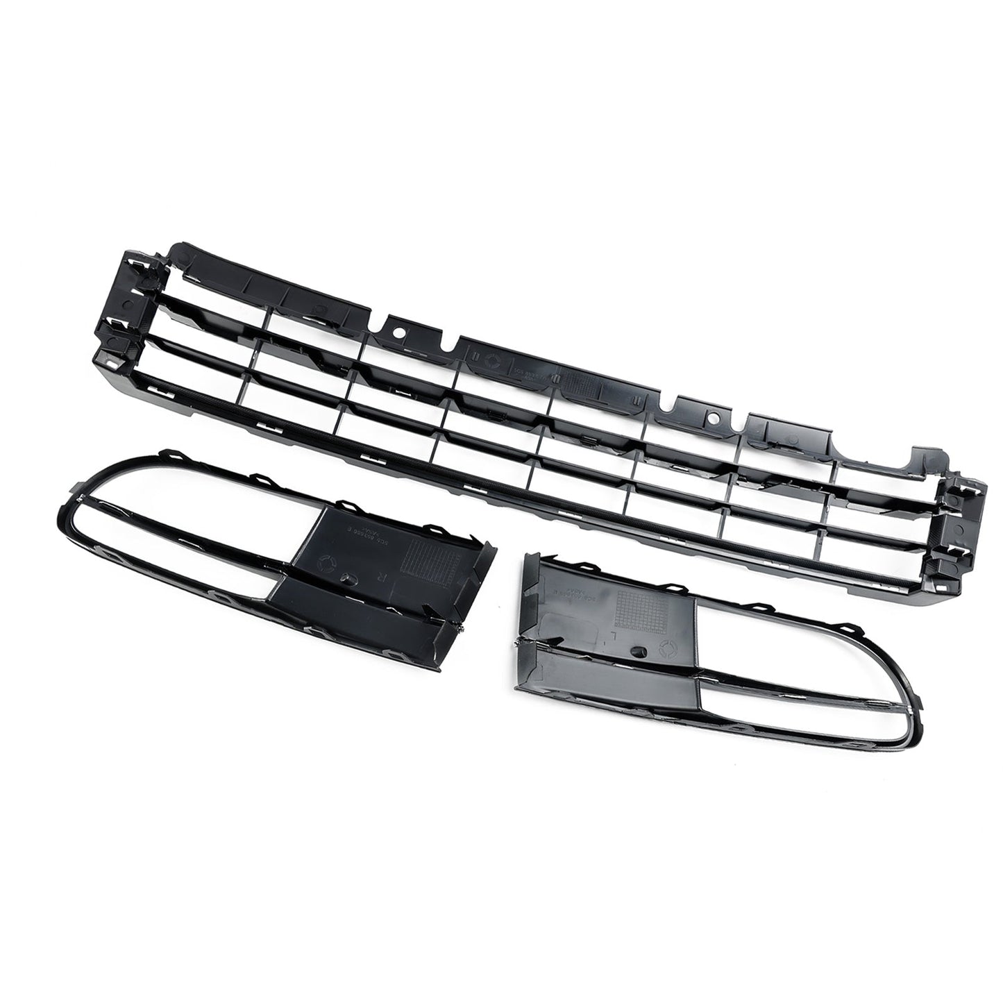 2012-2016 VW Beetle W/ Front Bumper Lower Grille + Fog Light Grill Chrome